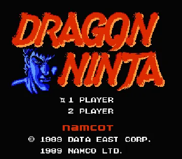 Dragon Ninja (Japan) (Rev A) screen shot title